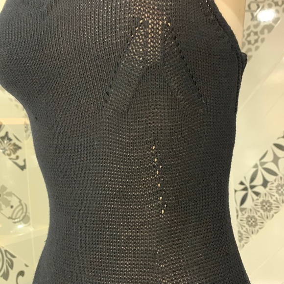 Made in 🇬🇷VTG 90’ Knitted Black Tank Top - Picture 10 of 14